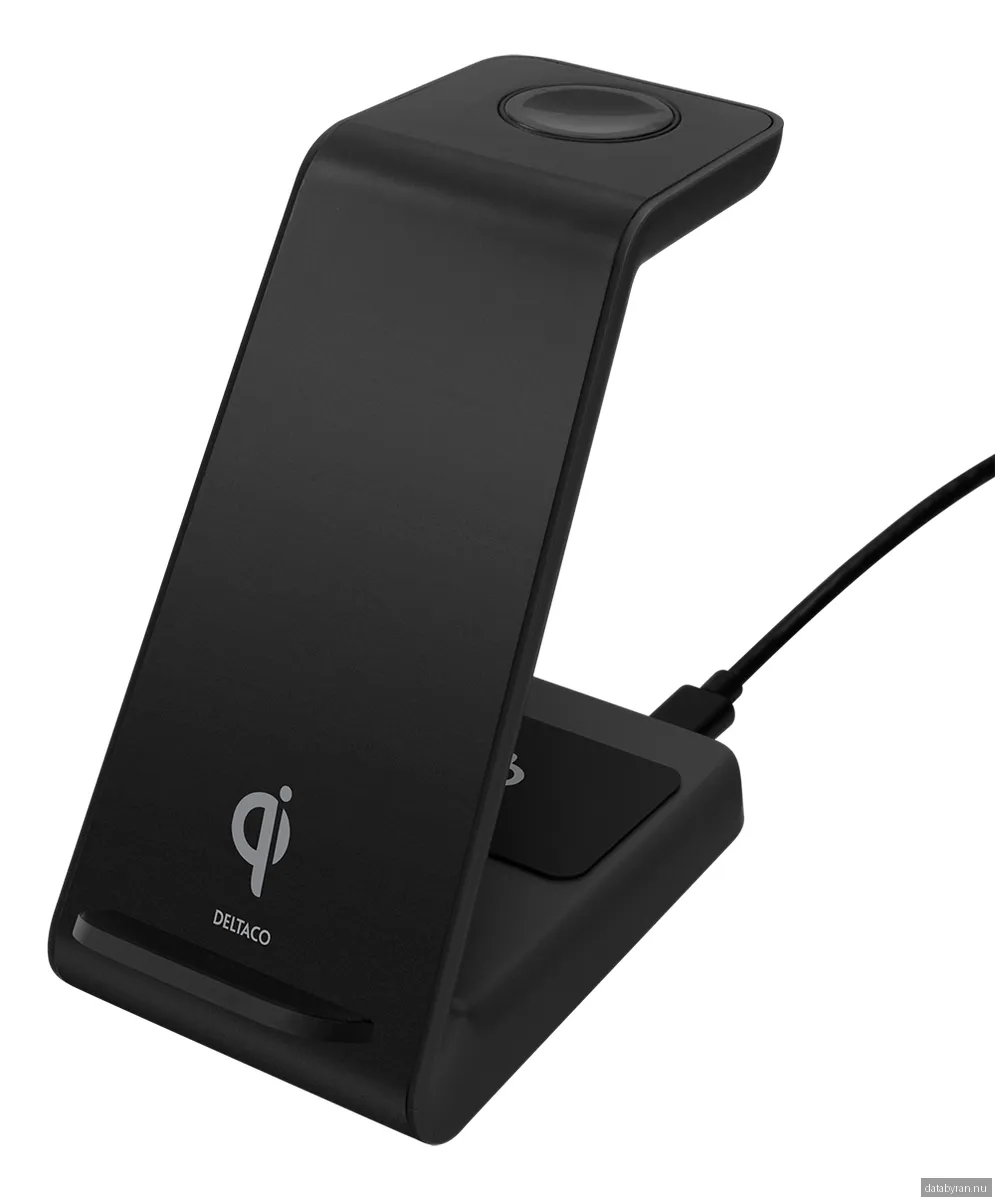 Deltaco 3-in-1 wireless charger stand 15 W 5 W