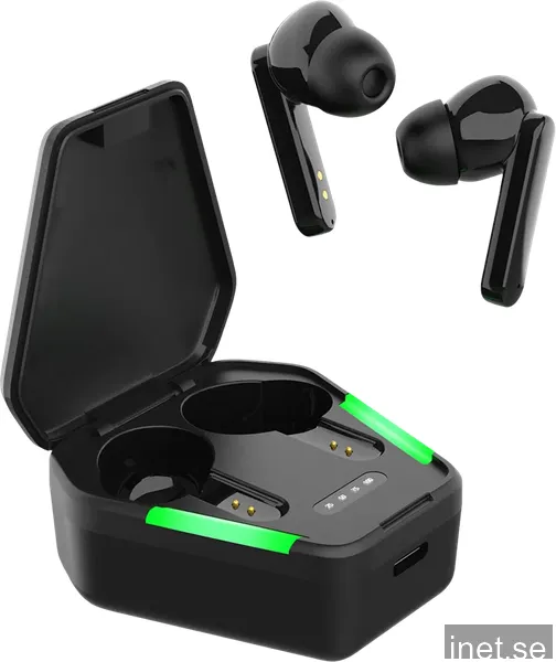 STREETZ True Wireless Gaming In-Ear Hörlurar - Svart