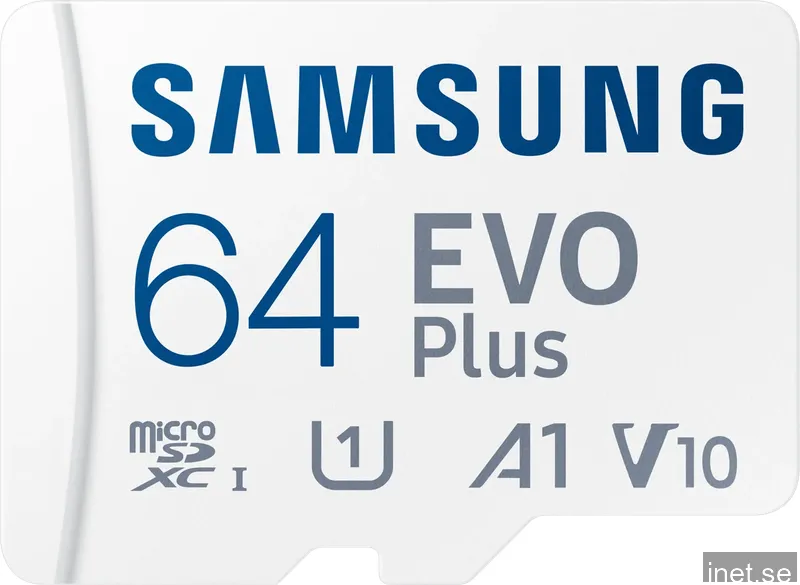 Samsung EVO Plus microSDXC 64GB & SD adapter - Minneskort