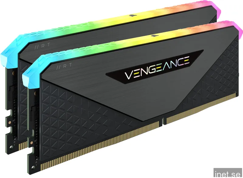 32 GB (2x16GB) DDR4-3200 Corsair Vengeance RGB RT CL16 - Svart