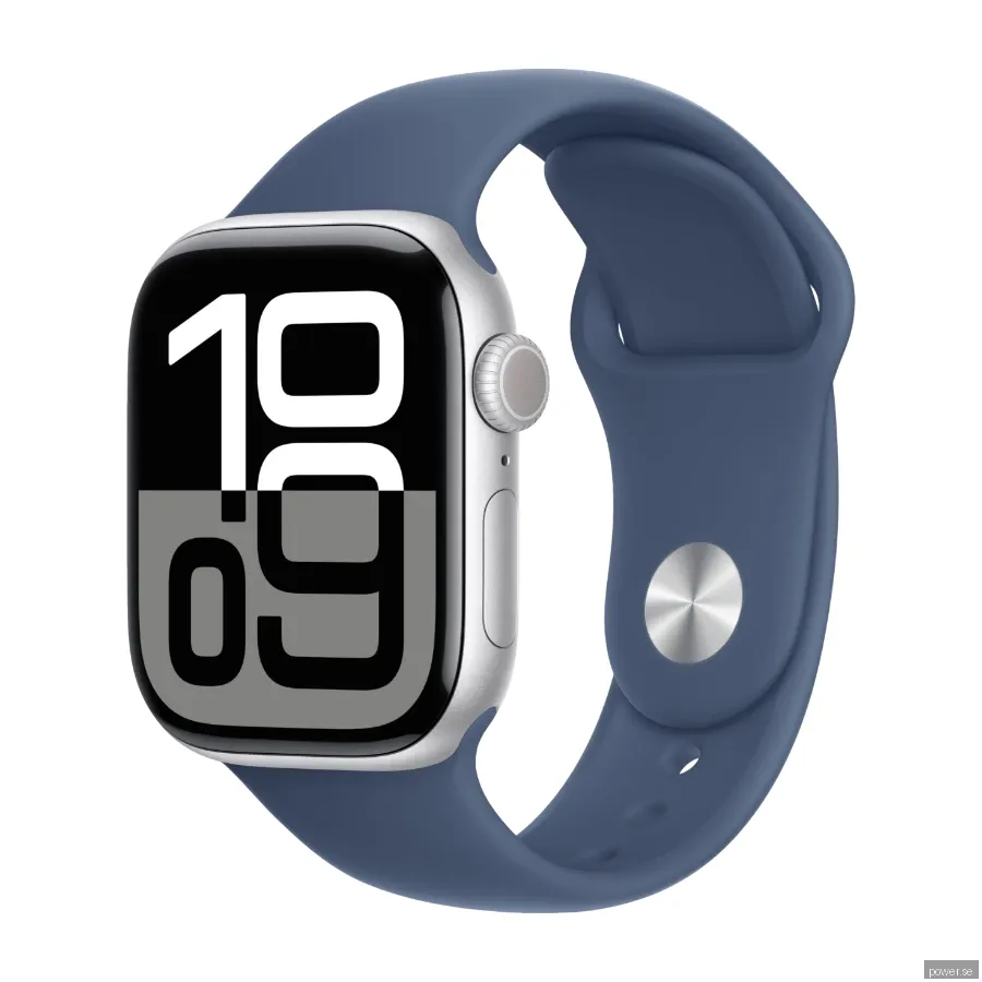 Apple Watch Series 10 GPS + Cell 42 mm silver alum, denim sportband - M/L