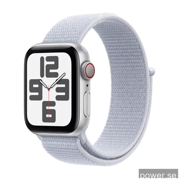 Apple Watch SE GPS + Cell 40 mm silver alum, dimblå sportloop