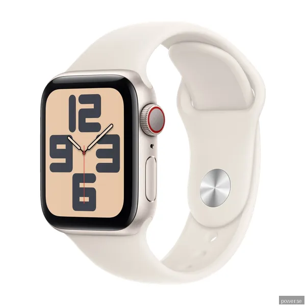 Apple Watch SE GPS + Cell 40 mm stjärnglans alum, stjärnglans sportband - S/M