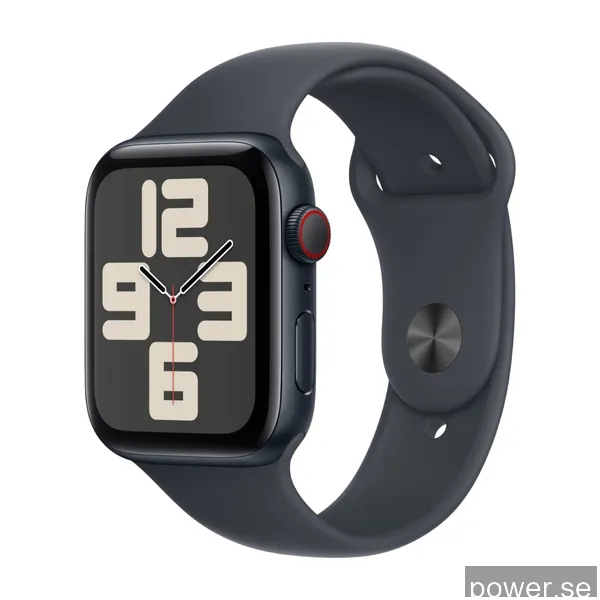 Apple Watch SE GPS + Cell 44 mm midnatt alum, midnatt sportband - S/M