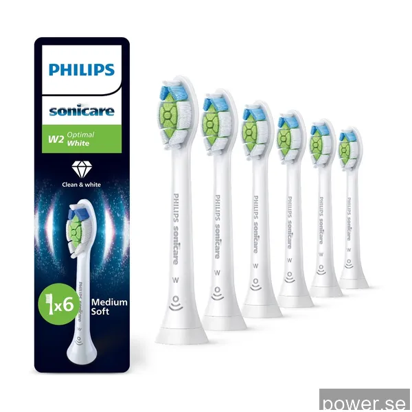 Philips Sonicare W2 Optimal tandborsthuvud HX6066/87 (6 pack)