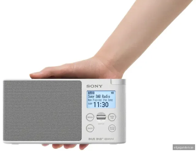 Sony bärbar DAB+/FM-radio XDR-S41D (vit)