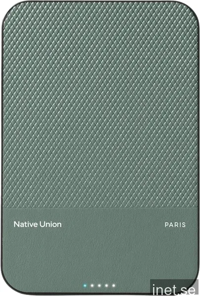 Native Union Classic 5000mAh Magnetic powerbank Green
