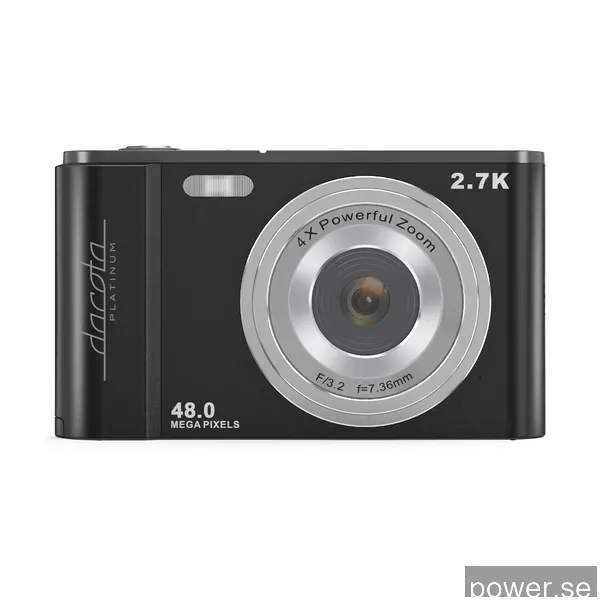 Dacota Platinum DC03 digitalkamera 48 MP 4X, svart