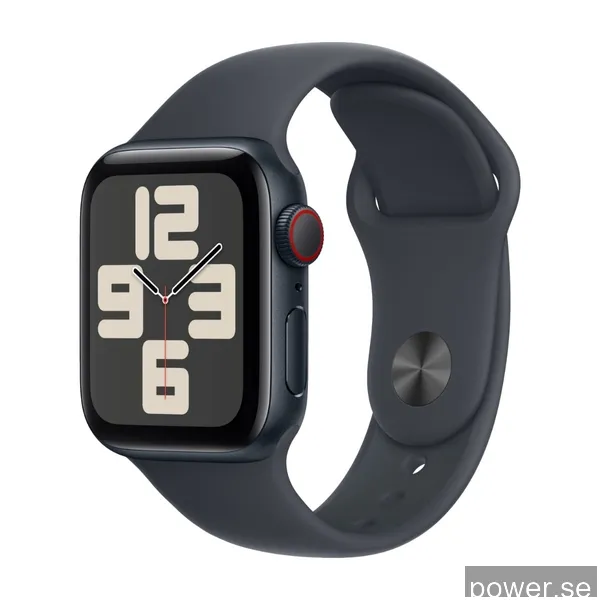 Apple Watch SE GPS + Cell 40 mm midnatt alum, midnatt sportband - S/M