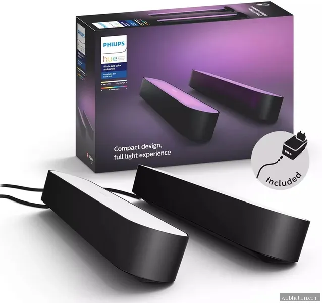 Philips Hue White and Color Ambiance Play / Svart / 2-pack