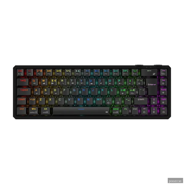 Cepter Explorer Mini trådlöst gamingtangentbord, svart