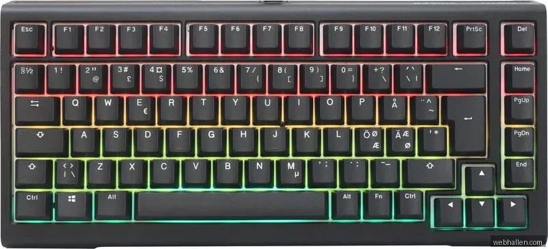 Ducky Tinker75 Prebuilt - Black - MX Cherry Blue