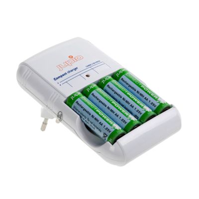 Jupio Compact Charger + 4 x AA