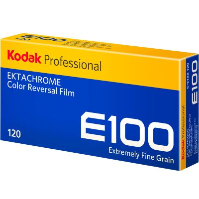 KODAK E100G Professional ISO 100 120mm Color Transparency Film (5 Roll per Pack)