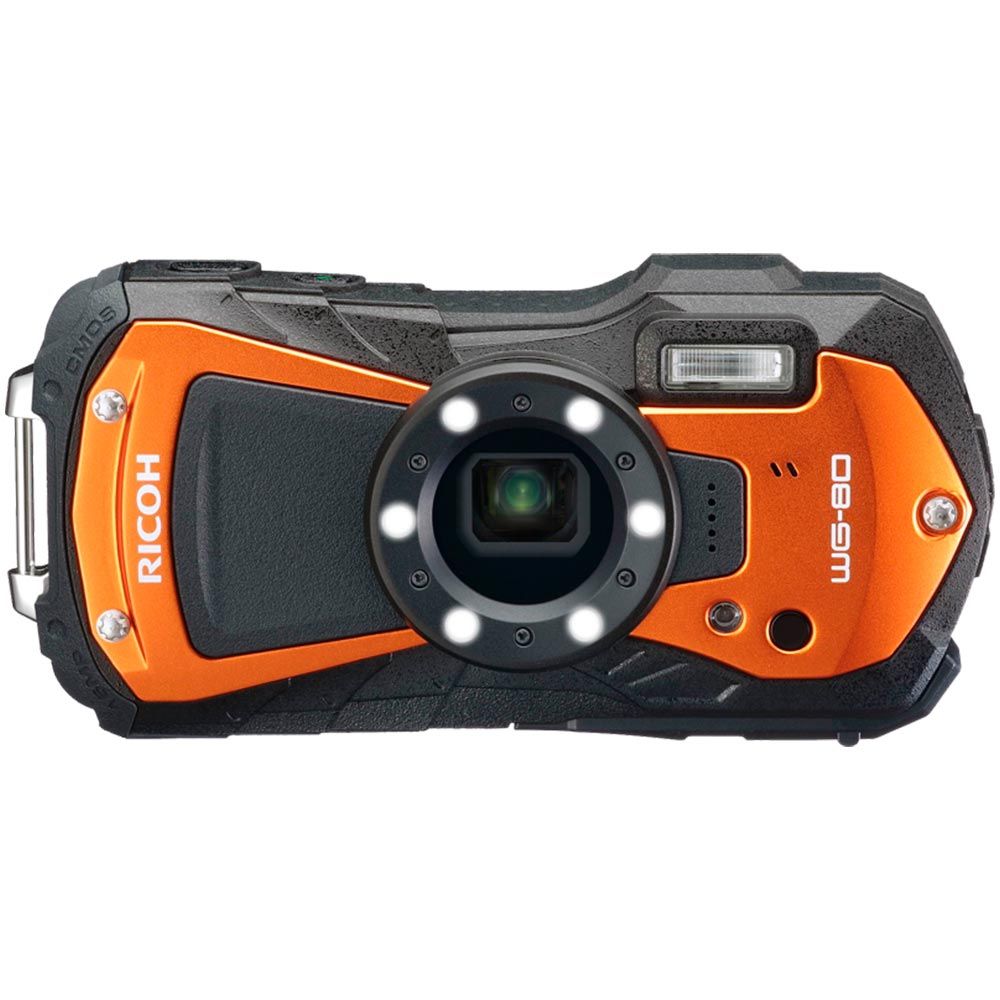 Ricoh WG-80 -kompaktkamera, orange