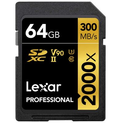 Lexar Professional Gold 2000x SD - 300MB/s - 64GB