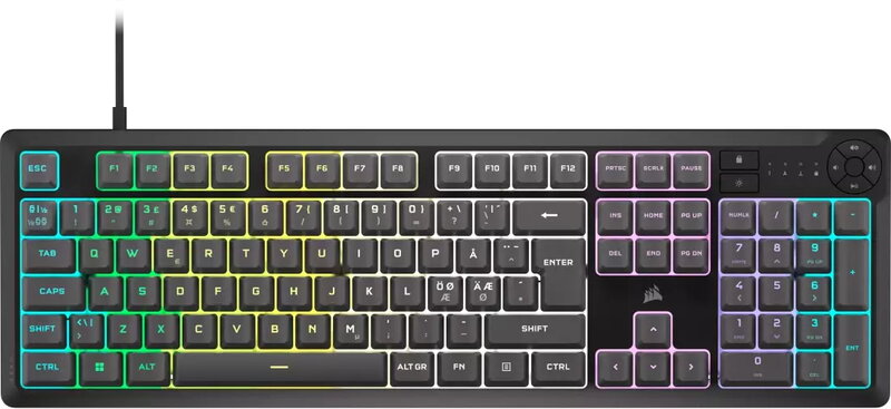 Corsair K55 CORE RGB Gaming Keyboard - Gray