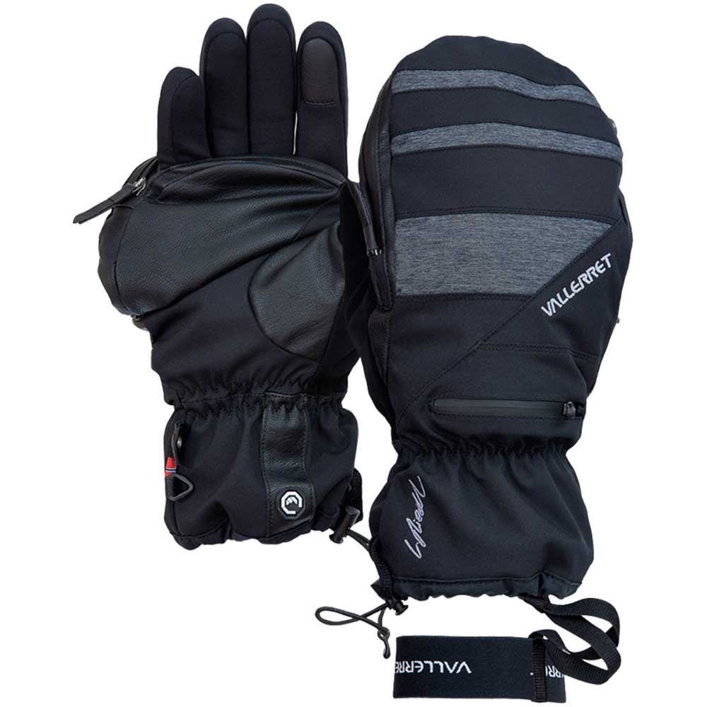 Vallerret Skadi Zipper Mitt LRS L -fotohandskar, svart