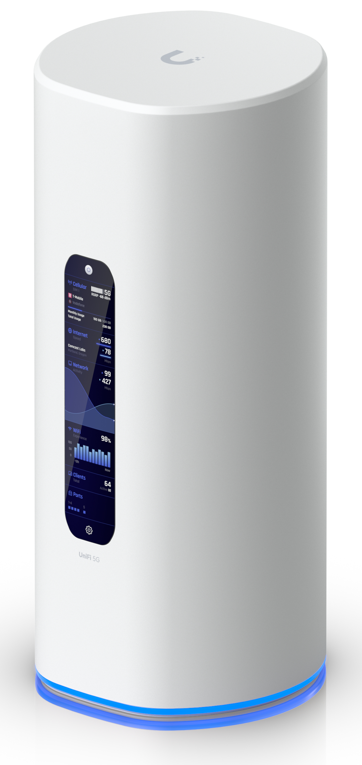 Trådlös 5G-router Ubiquiti Networks UniFi Dream Router 5G Max, WiFi 7 BE10700, SIM-slot