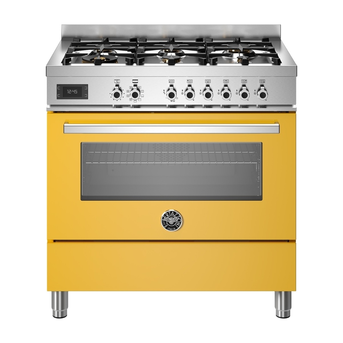 Bertazzoni Professional Series PRO96L1EGIT gasspis, gul