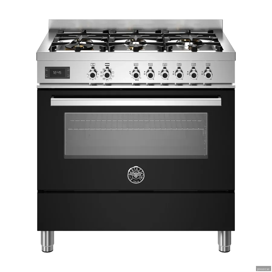 Bertazzoni Professional Series PRO96L1ENET gasspis, svart