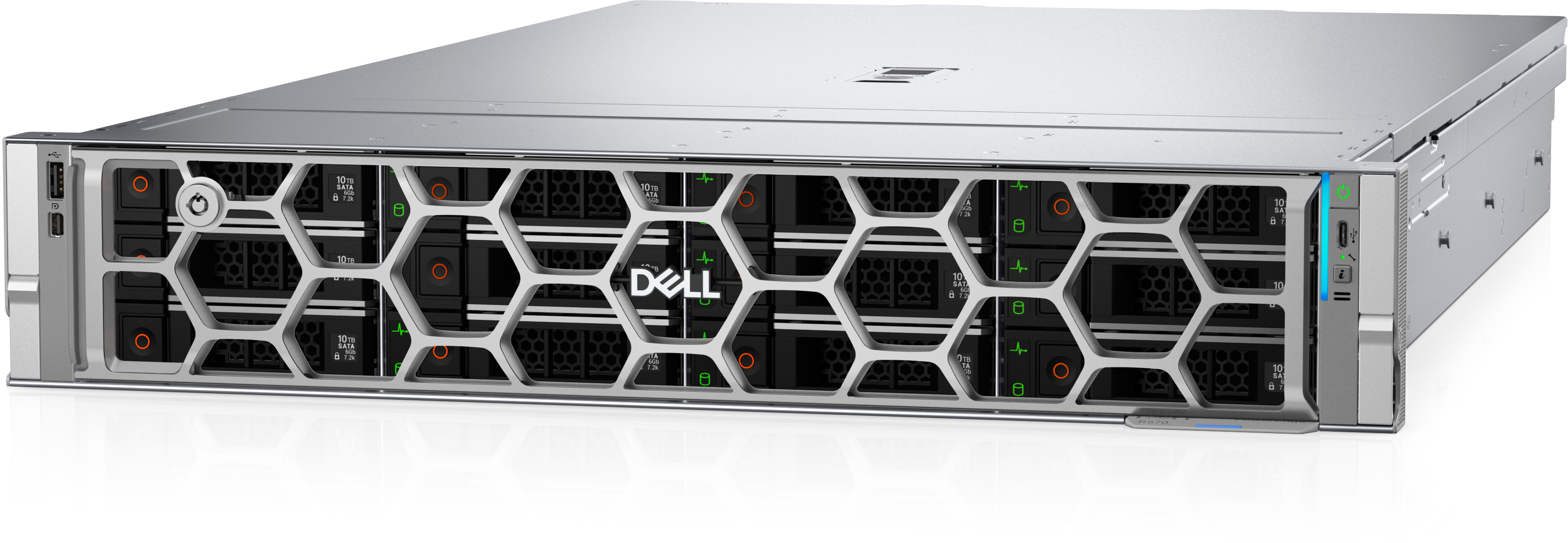 Dell PowerEdge R570 Smart Selection, Intel Xeon 6517P 16-Core, 1x32 GB RAM, 2x960 GB SSD, 16x2.5", rackmonterad 2U, PERC H965i, 2x1100W nätagg, 3 års på-platsen-garanti