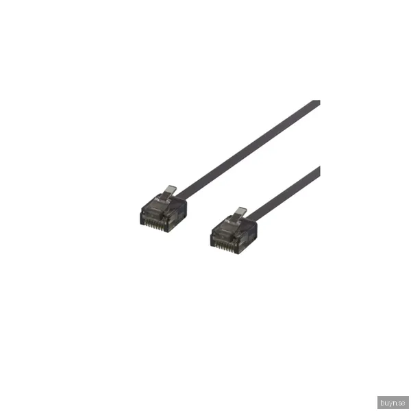 Deltaco patch cable - 3 m - black - Svart - 3m