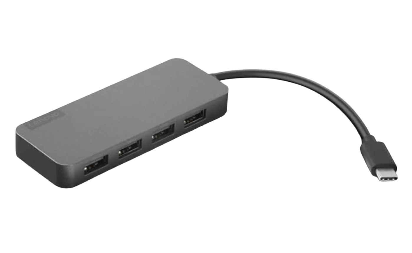 Lenovo USB-C to 4 Port USB-A Hub - hub - 4 ports USB Hub - USB 3.2 - 4 porte - Grey