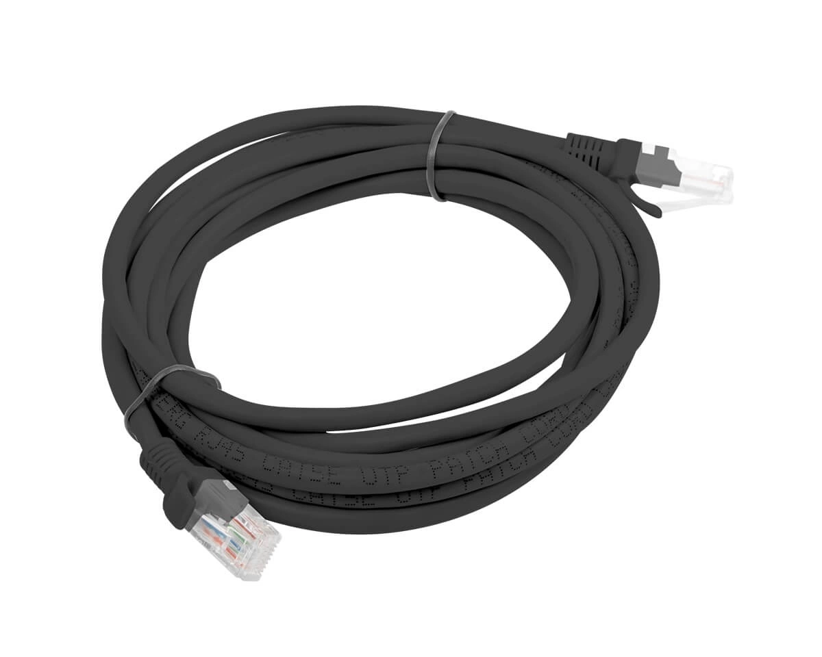 Lanberg patch cable - 3 m - RAL 9004 black - Svart - 3m