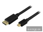 Deltaco DisplayPort till Mini Displayport Kabel 1m - Svart