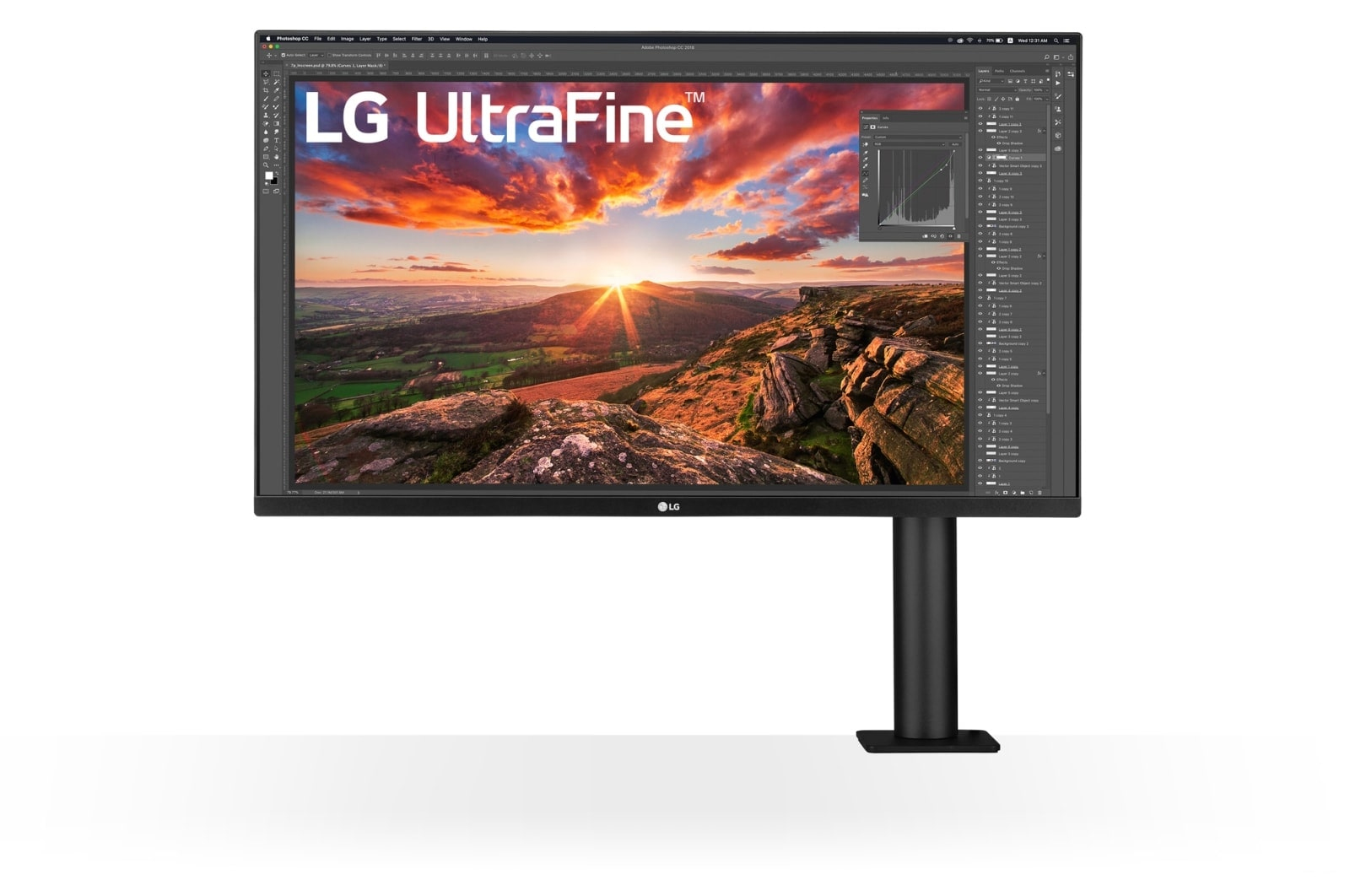 32" LG 32UN880K-B Ergo, IPS 4K/3840x2160, 5 ms, HDR10, höjdjusterbar, pivot, 2xHDMI/DP/USB-C 60W, högtalare, USB 3.0-hubb