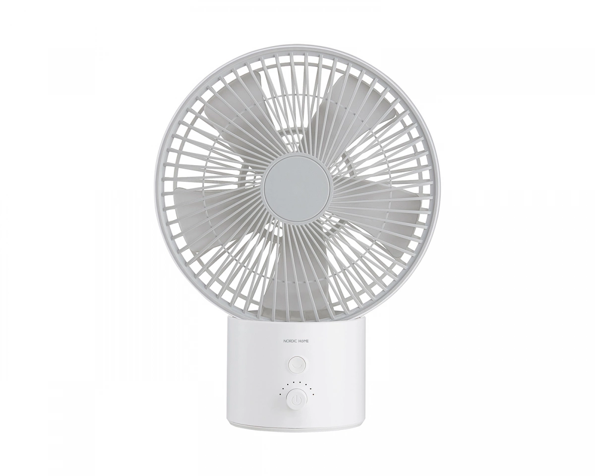 Nordic Home Culture FT-775 Trådlös USB-fläkt - Vit