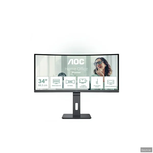 AOC Pro-line CU34P3CV 34" - Böjd Ultrawide 3440x1440 VA 100Hz