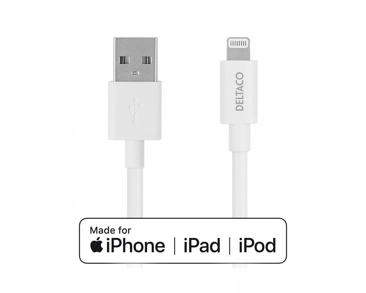 Deltaco Lightning cable - 3 m