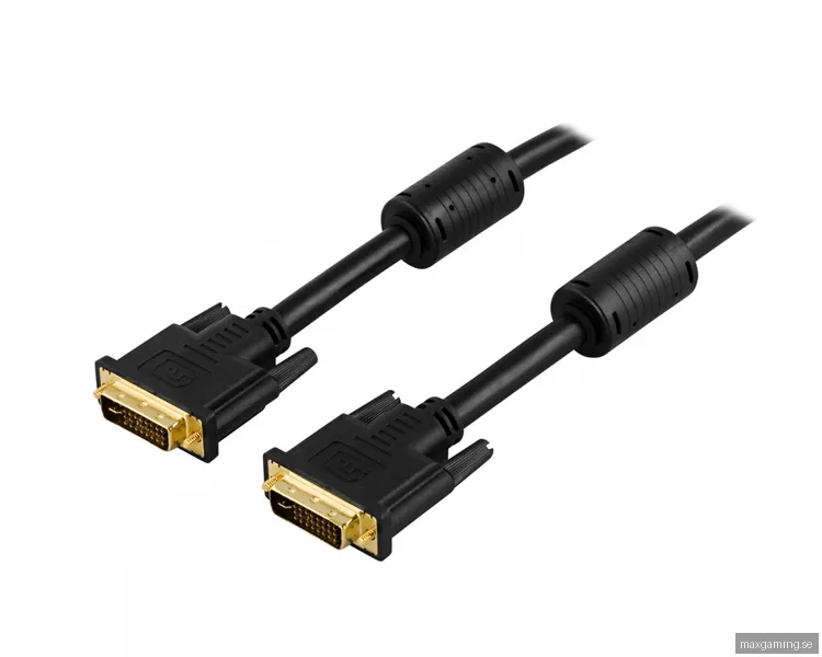 Deltaco DVI Dual Link, DVI-I Hane - Hane 2m