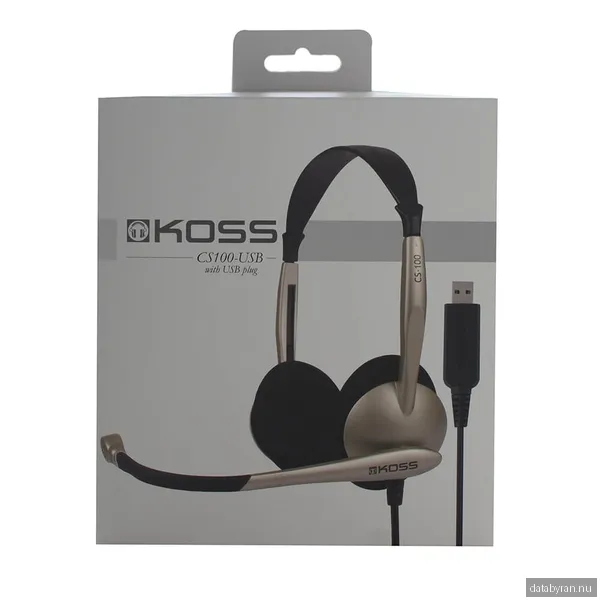 KOSS Headset CS100 On-Ear, USB - Guld/Svart