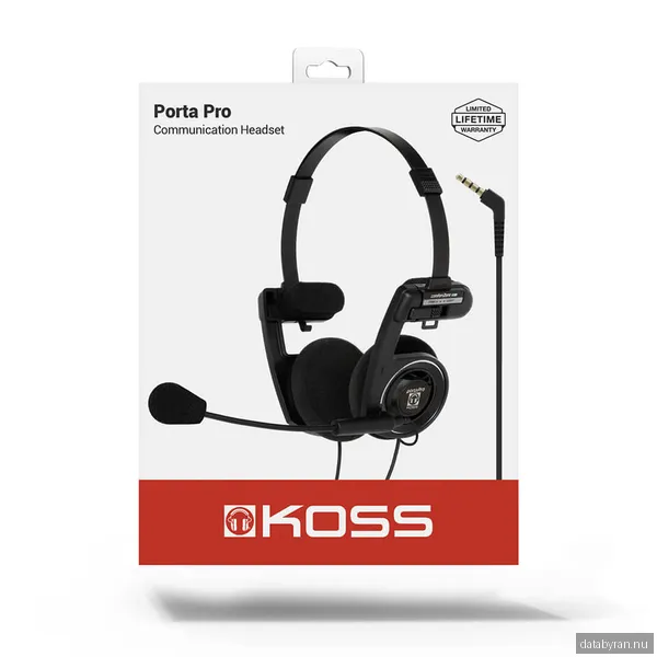 Koss Porta Pro Communication Headset, 15-25000 Hz, Black