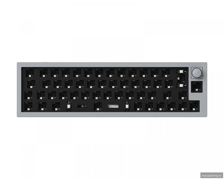 Keychron Q9 QMK 40% ISO Barebone Knob Version RGB Hot-Swap - Grå (DEMO)