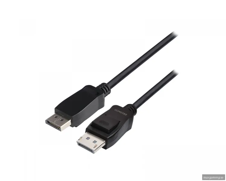 Deltaco LSZH DisplayPort Kabel 8K Svart (2 meter)