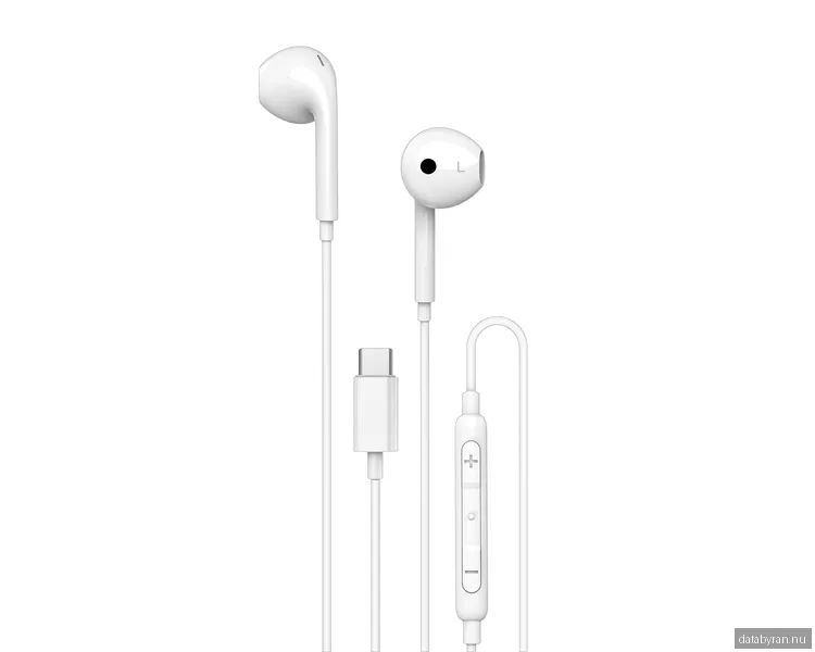 Unisynk USB-C in-ear-hörlurar (vita)