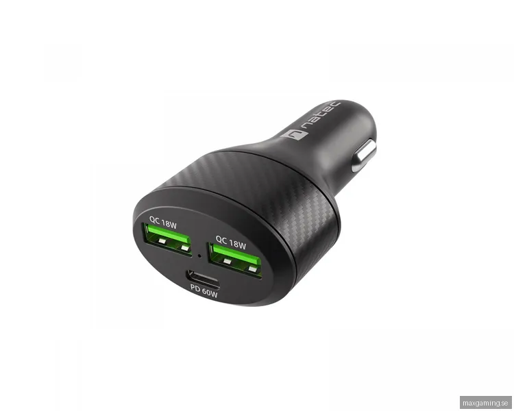 Natec Coney car power adapter - 2 x USB 24 pin USB-C