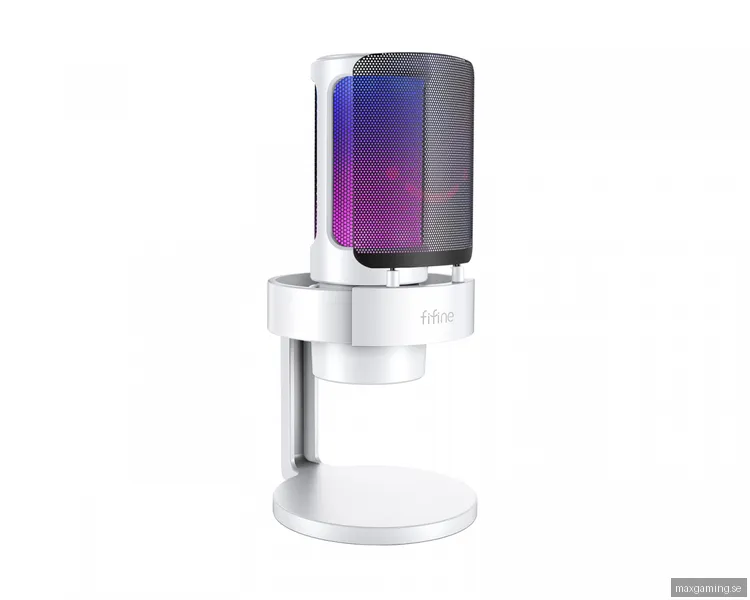 Fifine AMPLIGAME A8 USB Gaming Mikrofon RGB (PC/PS4/PS5) - Vit