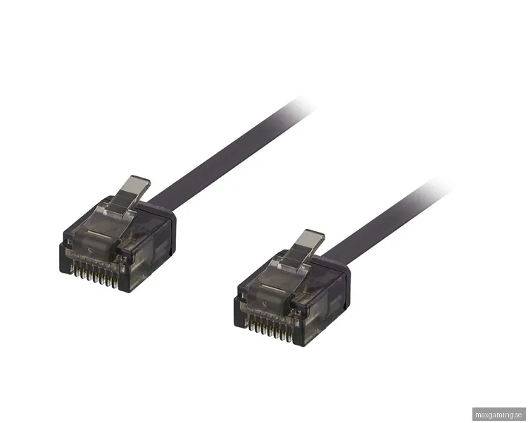 Deltaco UTP Nätverkskabel Cat6 1m Svart