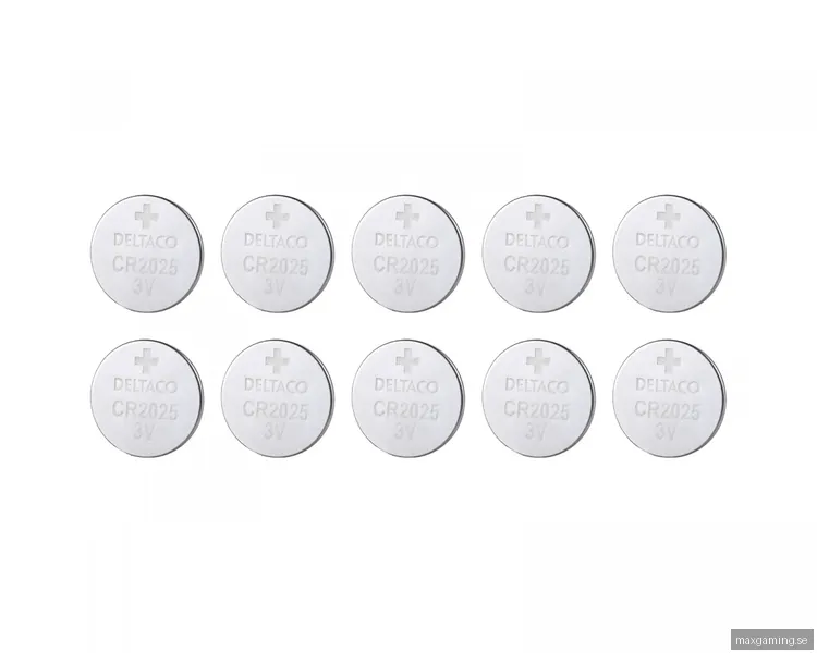 Deltaco Ultimate battery - 10 x CR2025 - Li (pack of 10)