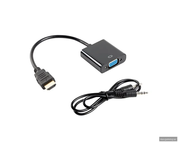 Lanberg HDMI-A Hane till VGA Hona + Ljud kabel 20 cm