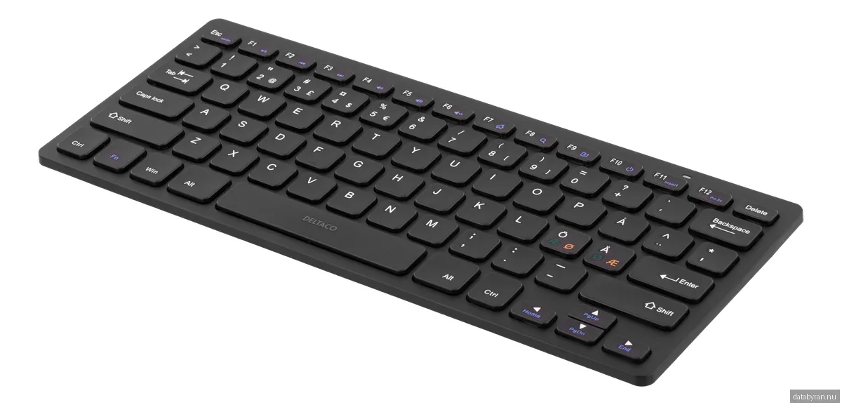Deltaco Wireless Mini Keyboard Black (Nordic) - Tangentbord - Nordisk - Svart