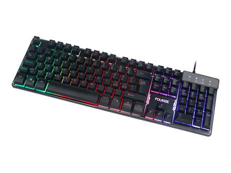 Fourze GK120 Gaming Keyboard, membran, LED regnbåge