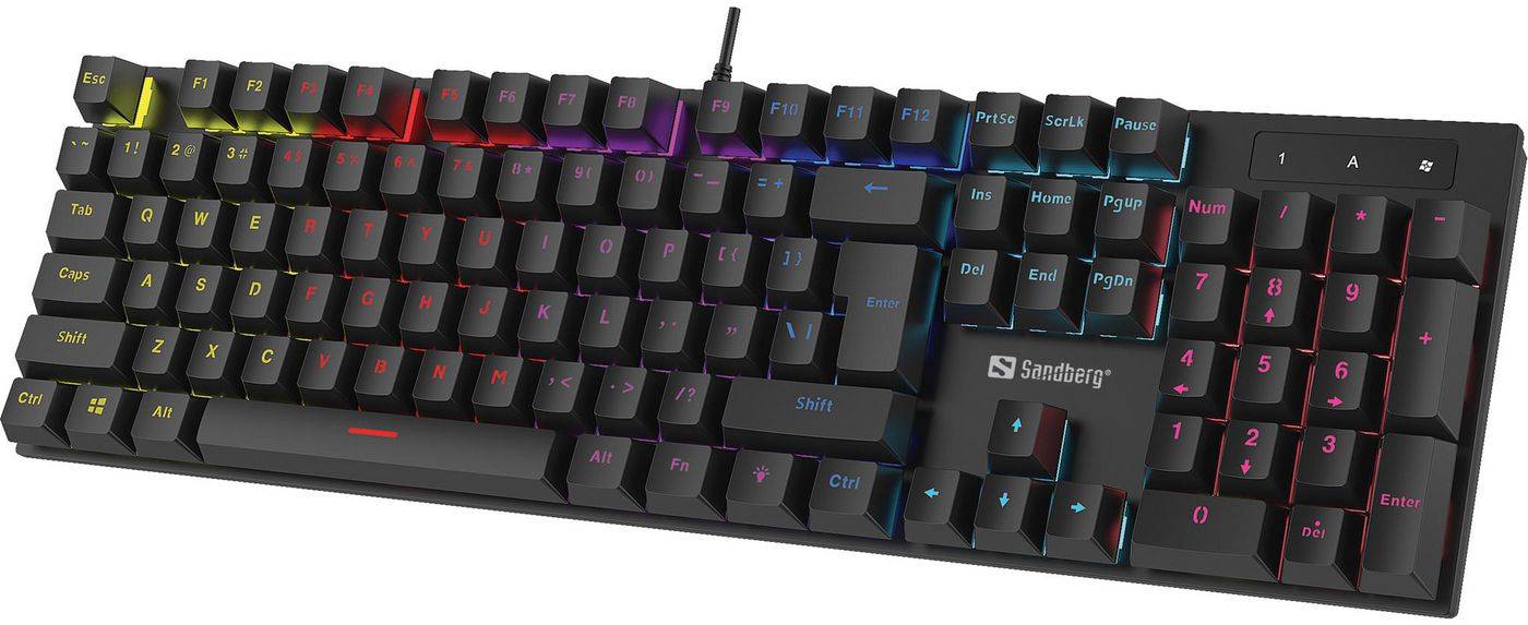 Sandberg Mechanical Gamer Keyboard, RGB, nordiskt