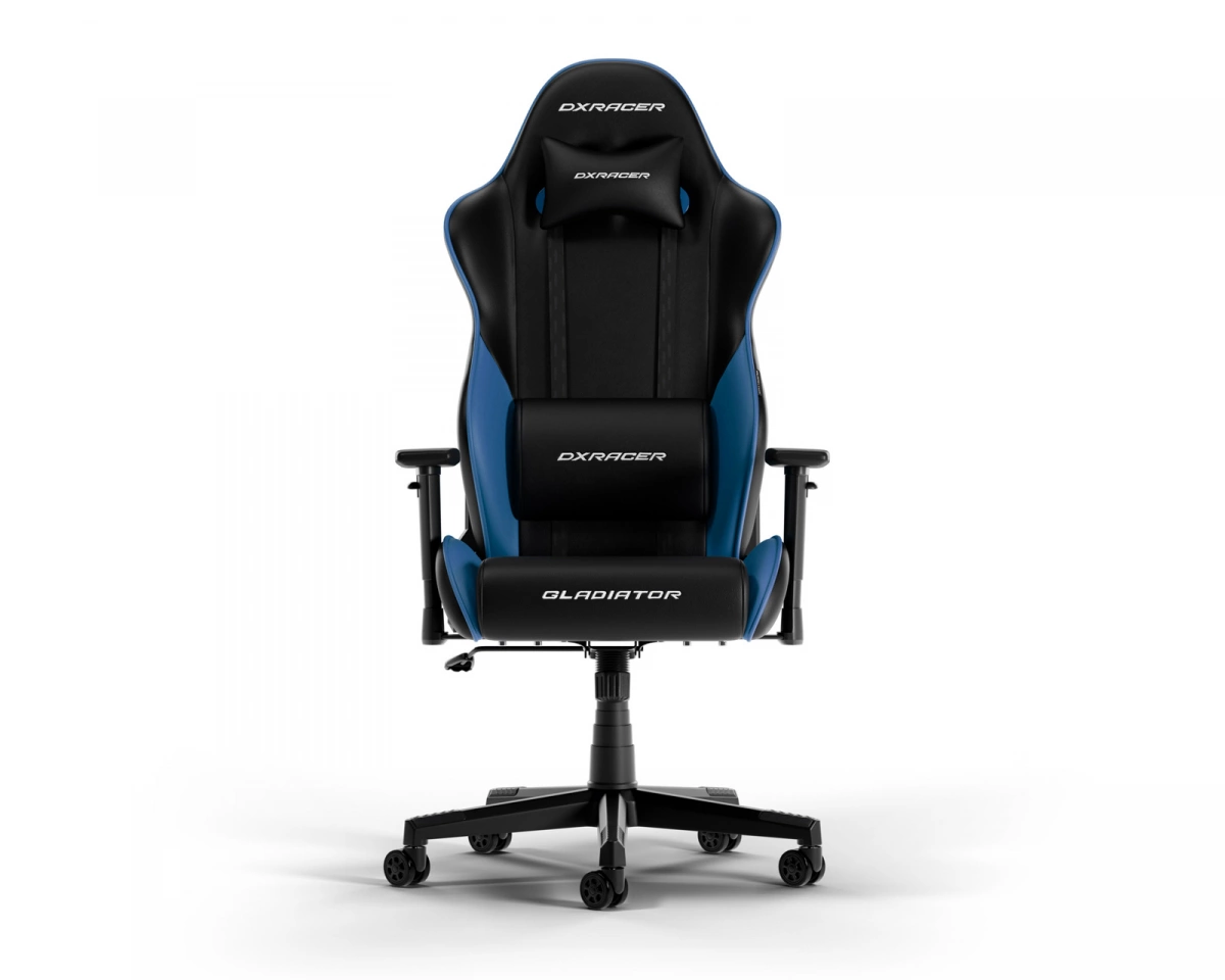 DXRacer GLADIATOR L Svart & Blå PVC Läder