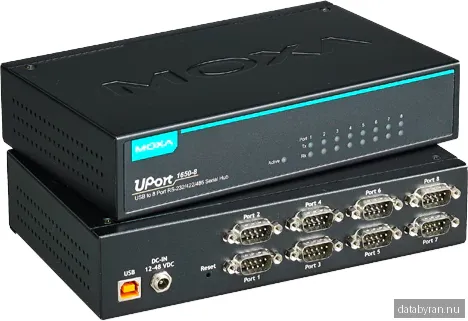 Moxa UPort 1610-8 Serial Hub, USB 2.0 till serieport 8xRS-232